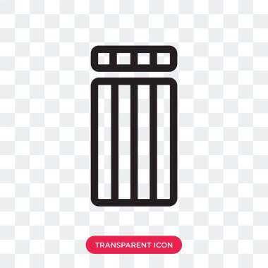 Saydam arka plan üzerinde izole vektör simgesi bina, Buildin