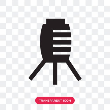 Saydam arka plan üzerinde su izole su tankı vektör simgesi