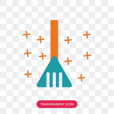 Saydam arka plan üzerinde faraş izole faraş vektör simgesi 