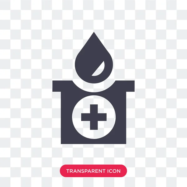 Donación icono vectorial aislado sobre fondo transparente, Donatio — Vector de stock