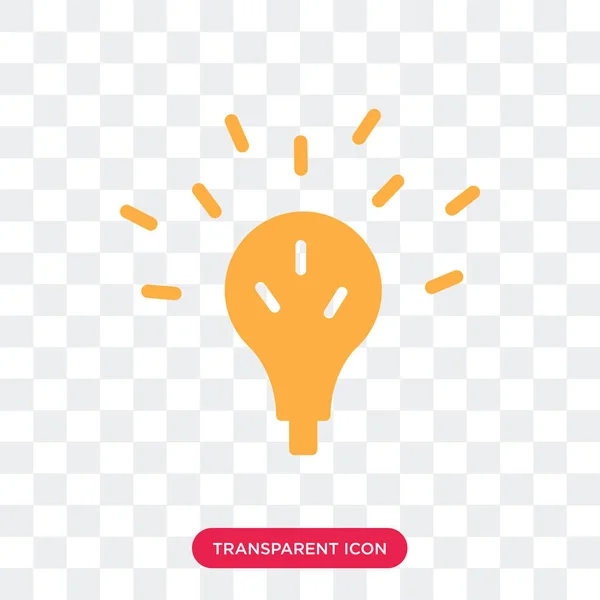 Idea icono vectorial aislado sobre fondo transparente, Idea logo d — Vector de stock