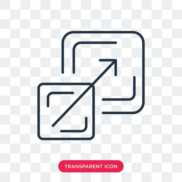 Schaal vector pictogram geïsoleerd op transparante achtergrond, schaal logo ontwerp — Stockvector