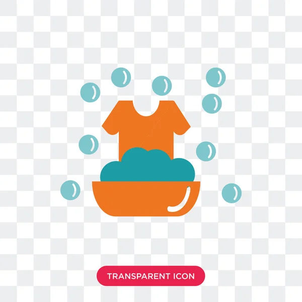Icona vettoriale di lavaggio isolata su sfondo trasparente, Lavaggio — Vettoriale Stock