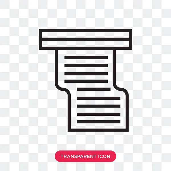 Scroll vector pictogram geïsoleerd op transparante achtergrond, Scroll lo — Stockvector