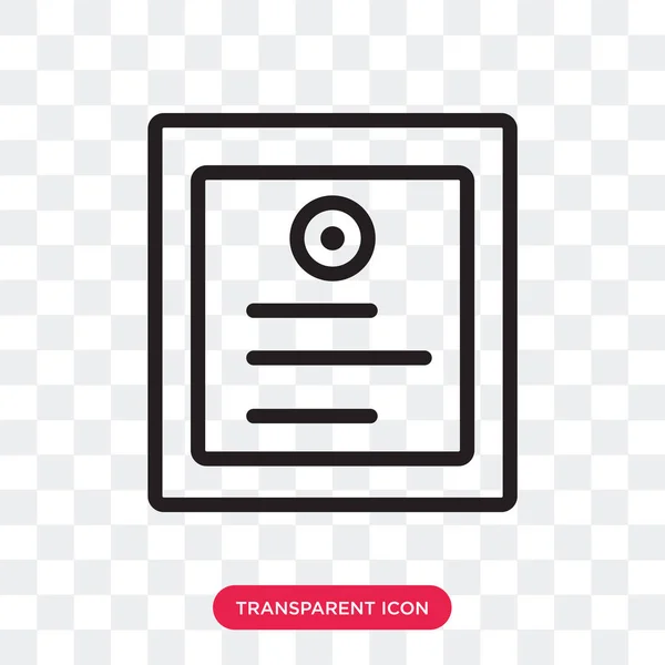 Certificaat vector pictogram geïsoleerd op transparante achtergrond, Cert — Stockvector