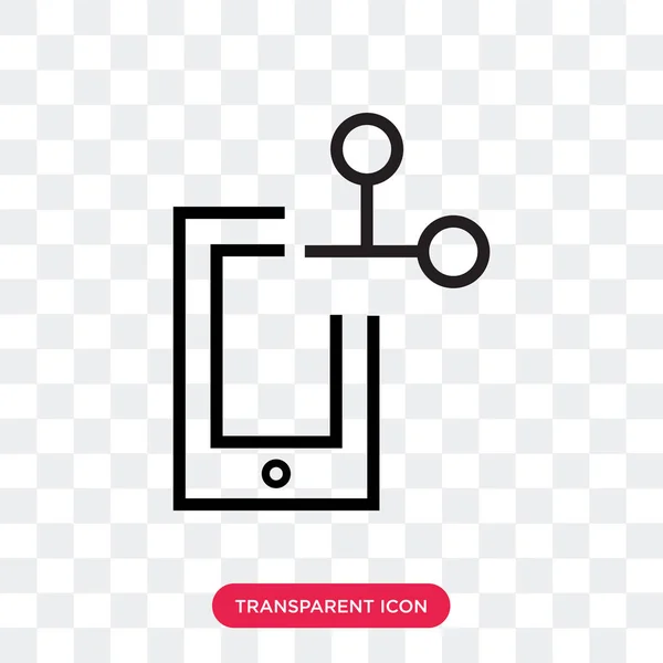 Icône vectorielle de diagramme isolé sur fond transparent, Diagramme — Image vectorielle