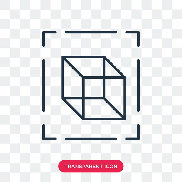 Icono vectorial perspectiva aislado sobre fondo transparente, diseño del logotipo perspectiva — Archivo Imágenes Vectoriales