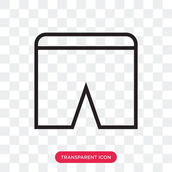 Shirt vector pictogram geïsoleerd op transparante achtergrond, Shirt logo — Stockvector