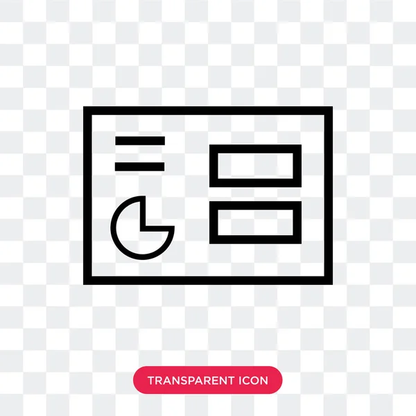 Graphic vector icon isolated on transparent background, Graphic — Stock Vector