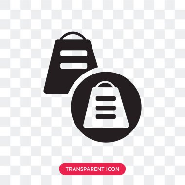 Saydam arka plan üzerinde ağırlık lo izole ağırlık vektör simgesi