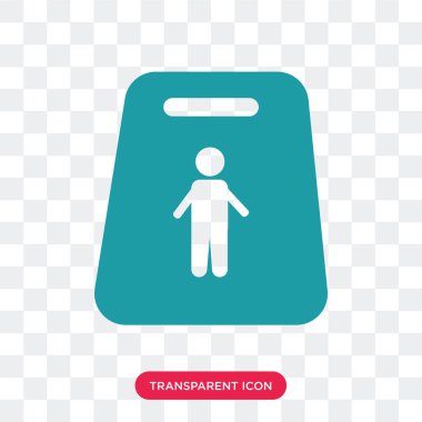 Saydam arka plan üzerinde terlik izole kaygan vektör simgesi