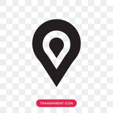 Saydam arka plan üzerinde banın izole yer tutucu vektör simgesi