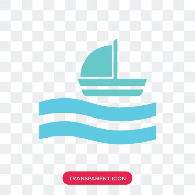 Saydam arka plan üzerinde Cruise lo izole cruise vektör simgesi