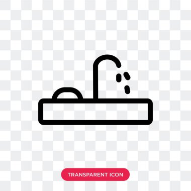 Saydam arka plan üzerinde dokunun logo des izole vektör simgesine dokunun