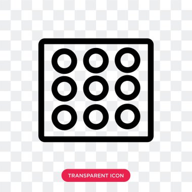 Buz küp tepsi vektör kutsal kişilerin resmi şeffaf arka plan üzerinde IC izole