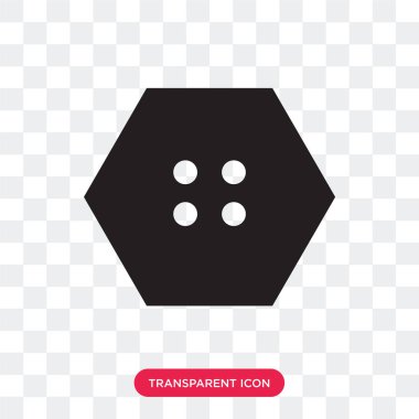 Kalp şeklinde elbise şeffaf backgro izole simge vektör