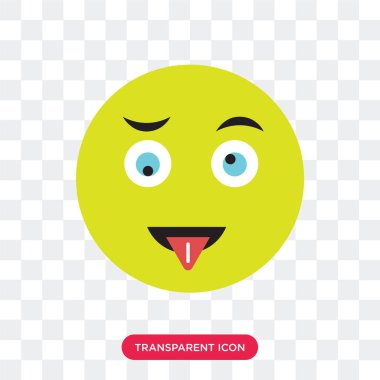 Saydam arka plan üzerinde deli logo izole deli vektör simgesi