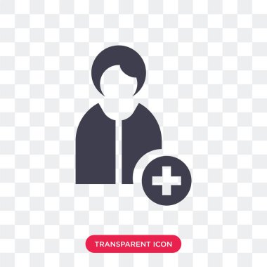 Saydam arka plan üzerinde doktor lo izole Doktor vektör simgesi