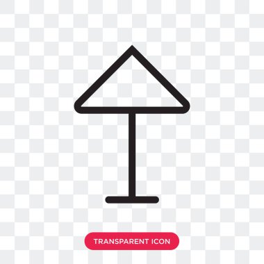 Yukarı ok vektör simgesi arro kadar şeffaf arka plan üzerinde izole