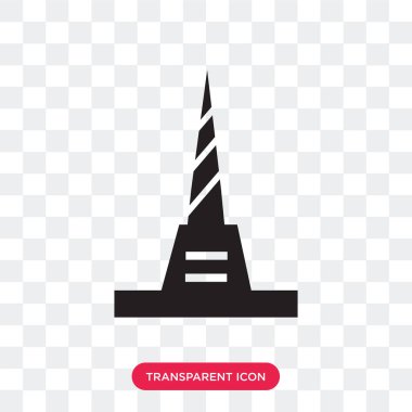 Saydam arka plan üzerinde delici izole delici vektör simgesi 