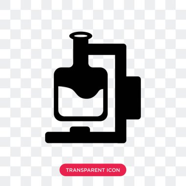 Şeffaf arka plan üzerinde Flask logo izole şişesi vektör simgesi