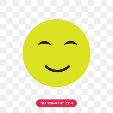 Vektör simgesi üzerinde şeffaf arka plan izole gülüyor, Laughin