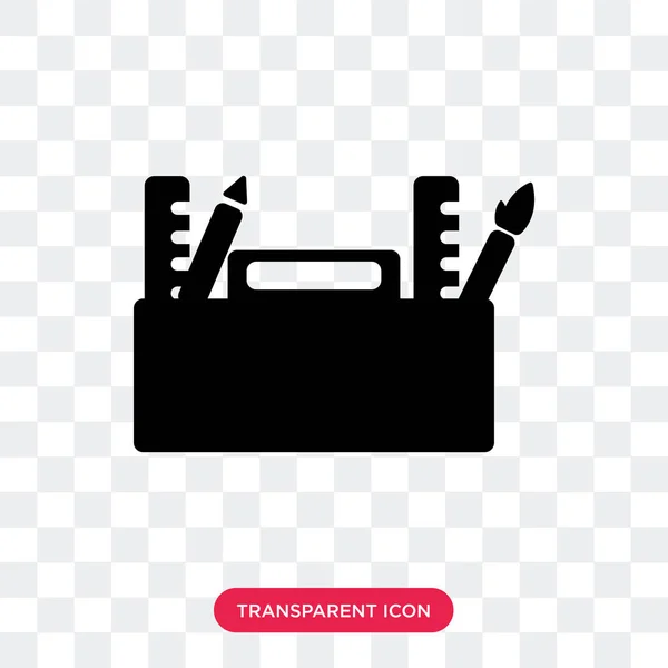 Folder vector icon isolated on transparent background, Folder lo — Stock Vector