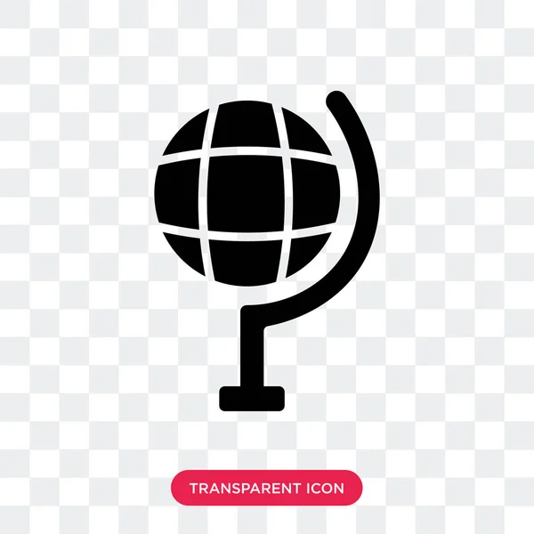 Globo icono vectorial aislado sobre fondo transparente, logotipo Globe — Vector de stock