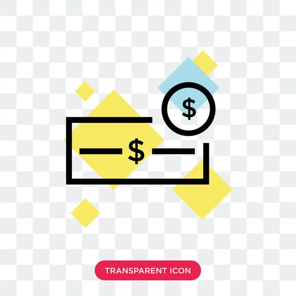 Icono de vector salarial aislado sobre fondo transparente, Salario lo — Vector de stock