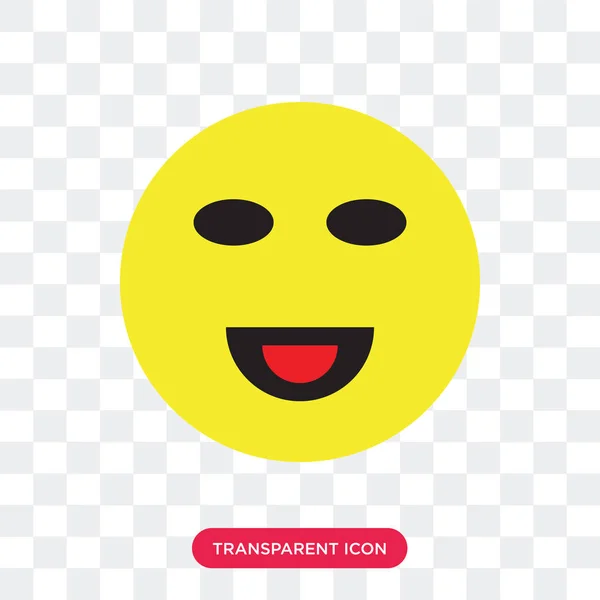 Glückliches Vektorsymbol isoliert auf transparentem Hintergrund, glückliches Logo — Stockvektor