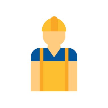 Alt simge vektör izole beyaz arka plan, işçi şeffaf işareti, sanayi sembolleri