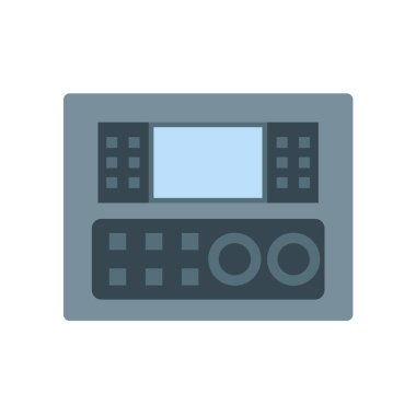 Denetim Masası simgesi vektör izole beyaz arka plan, kontrol paneli şeffaf işareti, sanayi sembolleri