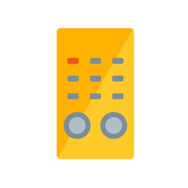 Uzaktan kumanda simge vektör izole beyaz arka plan, uzaktan kumanda şeffaf işareti, sanayi sembolleri