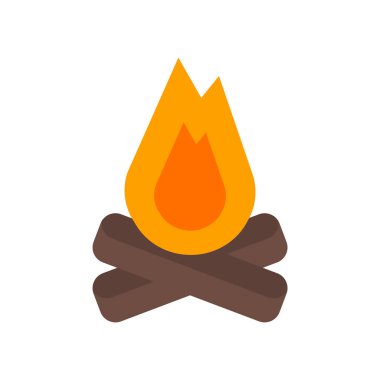 Şenlik ateşi simge vektör izole beyaz arka plan, şenlik ateşi şeffaf işareti, Eskiçağ tarihi sembolleri