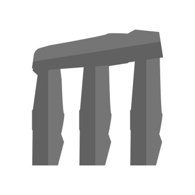 Dolmen simge vektör izole beyaz arka plan, Dolmen şeffaf işareti, Eskiçağ tarihi sembolleri