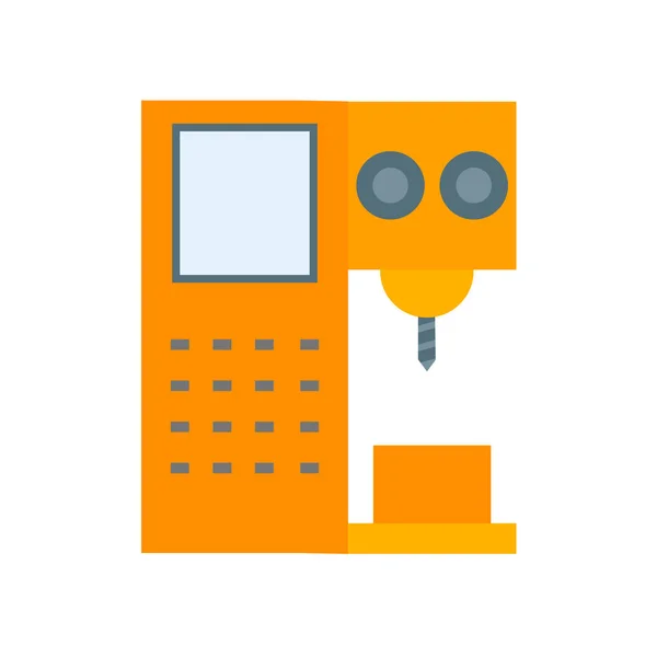 Boren Machine Pictogram Vector Geïsoleerd Een Witte Achtergrond Drilling Machine — Stockvector