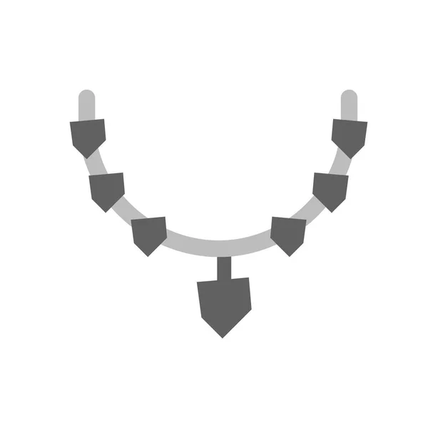 Ketting Pictogram Vector Geïsoleerd Een Witte Achtergrond Ketting Transparant Teken — Stockvector