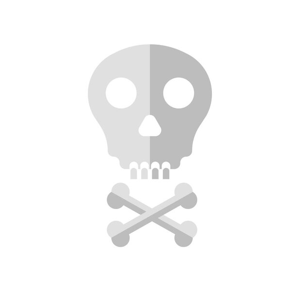 Skull icon vector isolated on white background, Skull transparent sign , ancient history symbols