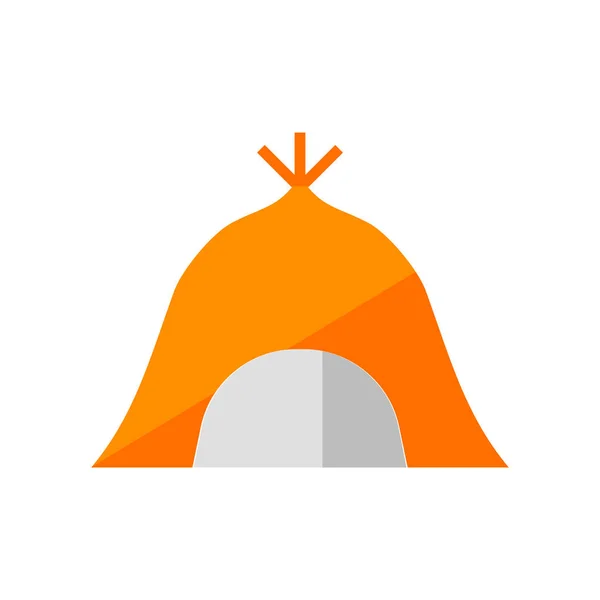 Zelt Symbol Vektor Isoliert Auf Weißem Hintergrund Zelt Transparente Zeichen — Stockvektor
