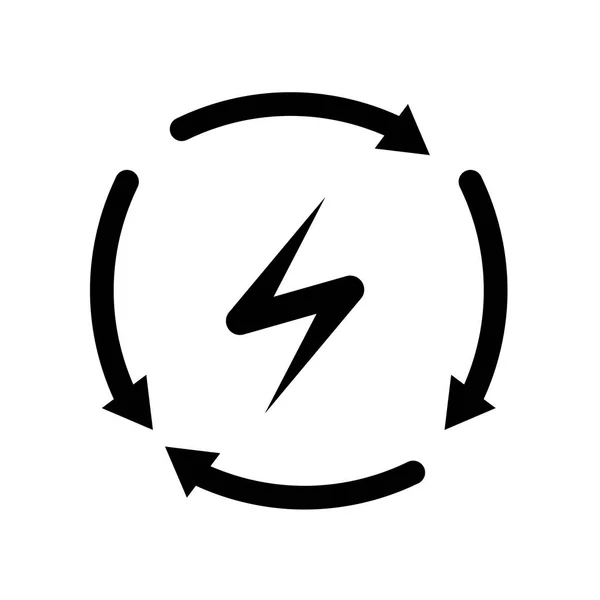 可再生能源图标矢量隔离在白色背景 可再生能源透明标志 生态符号 — 图库矢量图片
