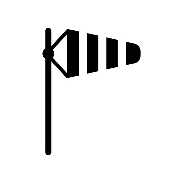 Windsack Symbol Vektor Isoliert Auf Weißem Hintergrund Windsack Transparent Schild — Stockvektor