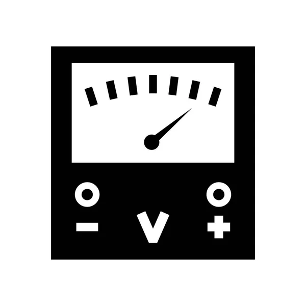 Voltmeter Icon Vector Isolated White Background Voltmeter Transparent Sign Eco — Stock Vector