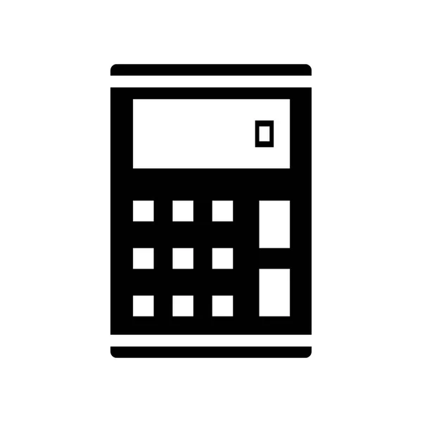 Calculator Icon Vector Isolated White Background Calculator Transparent Sign Construction — Stock Vector