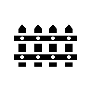 Çit simge vektör beyaz arka plan, çit şeffaf işareti, inşaat izole sembolleri