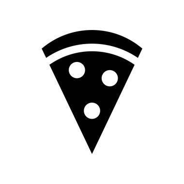 Pizza dilimi simge vektör beyaz arka plan, Pizza dilimi şeffaf işareti, inşaat izole sembolleri