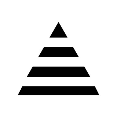 İstatistikleri piramit simge vektör beyaz arka plan, istatistikleri piramit şeffaf işareti, inşaat izole sembolleri