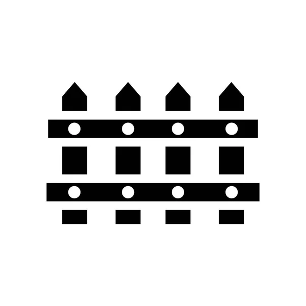 Значок Огорожі Вектор Ізольовано Білому Тлі Прозорий Знак Огорожі Будівельні — стоковий вектор