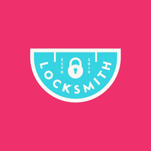 Vintage locksmith logo. retro styled key cutting service emblem. vector illustration — Stock Illustration Vintage locksmith logo. retro styled key cutting service emblem. vector illustration Stock Vector