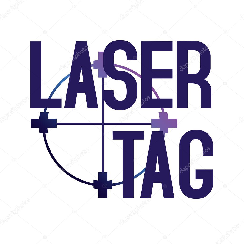 Vector logo for laser tag