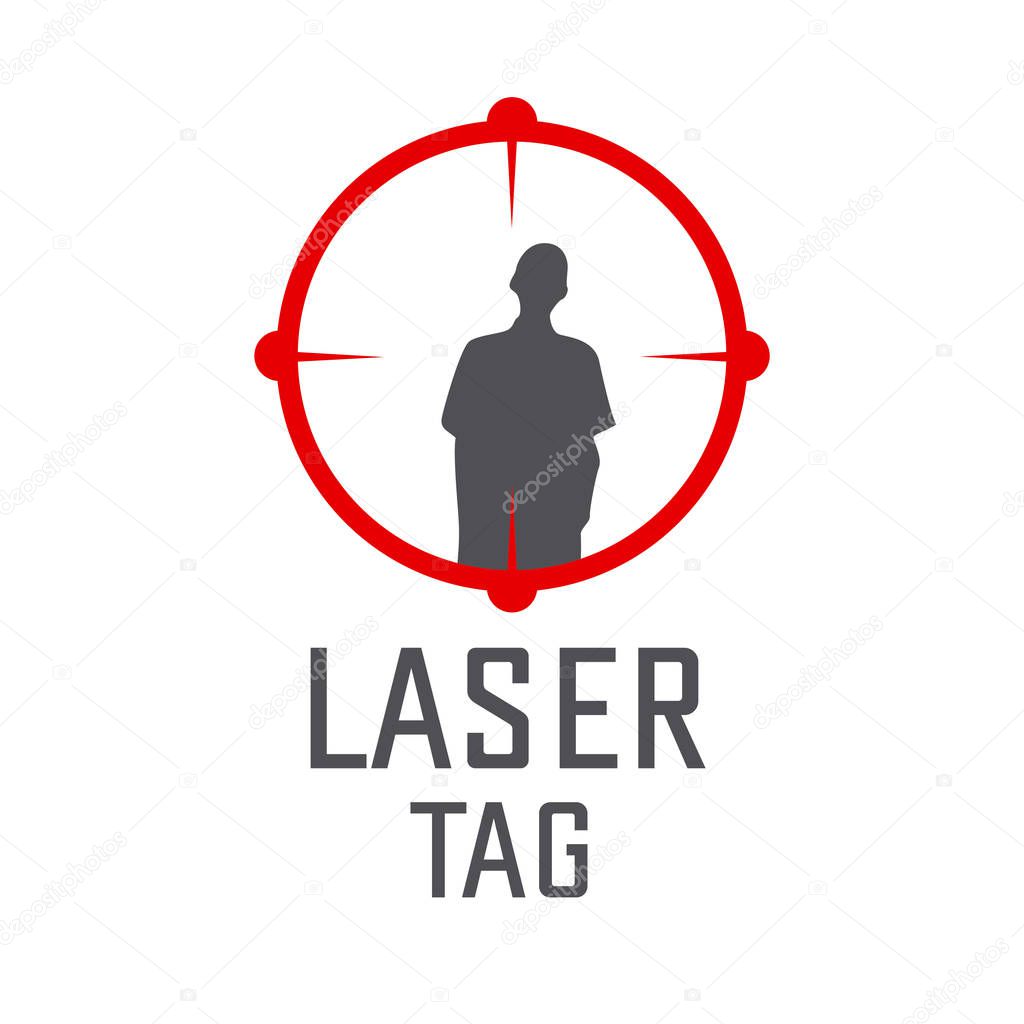 Vector logo for laser tag